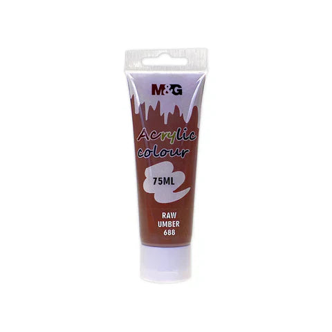 M&G Acrylic Paint Tube 75 gm Assorted Colors 1 pc