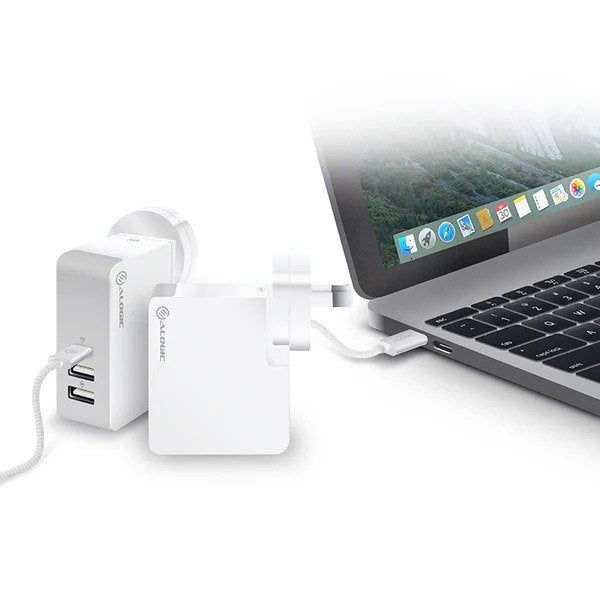ALOGIC 3-Port USB-C & USB-A 45W Travel Charger with Multi-Country Plugs & Power Delivery