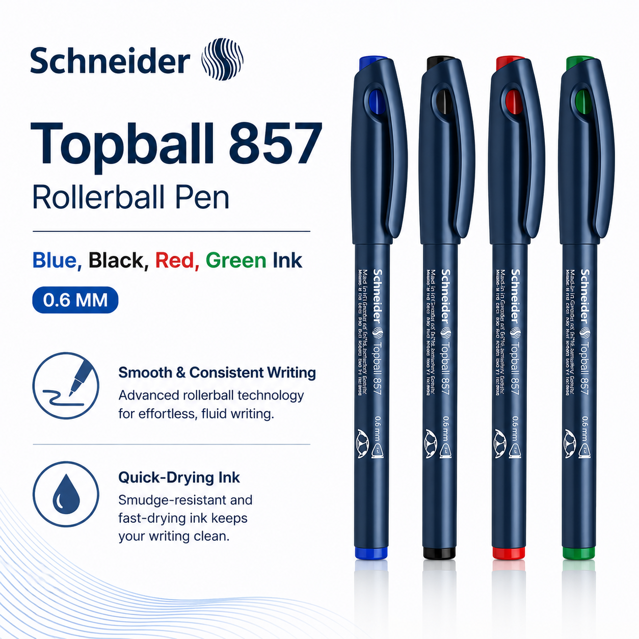 Schneider Topball 857 Rollerball Pen (0.6mm)