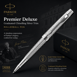 Parker IM Deluxe Graduated Chiselling Rollerball Pen