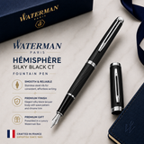 Waterman Hémisphère Fountain Pen – Silky Black CT