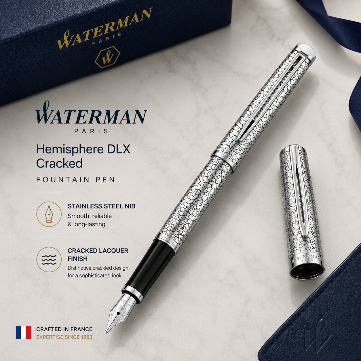 Waterman Hémisphère Deluxe Fountain Pen – Cracked CT