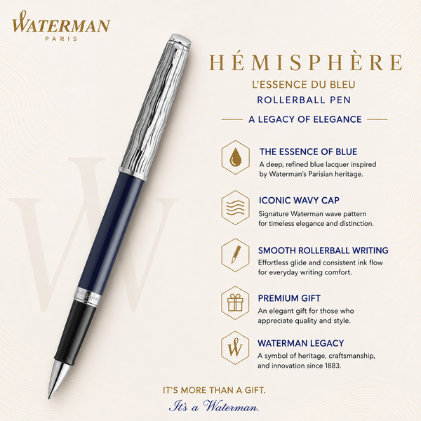 Waterman Hémisphère L'Essence du Bleu special edition rollerball pen