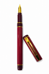 Waterman Centurion Marble Red Fountain Pen – Screw Converter Fill