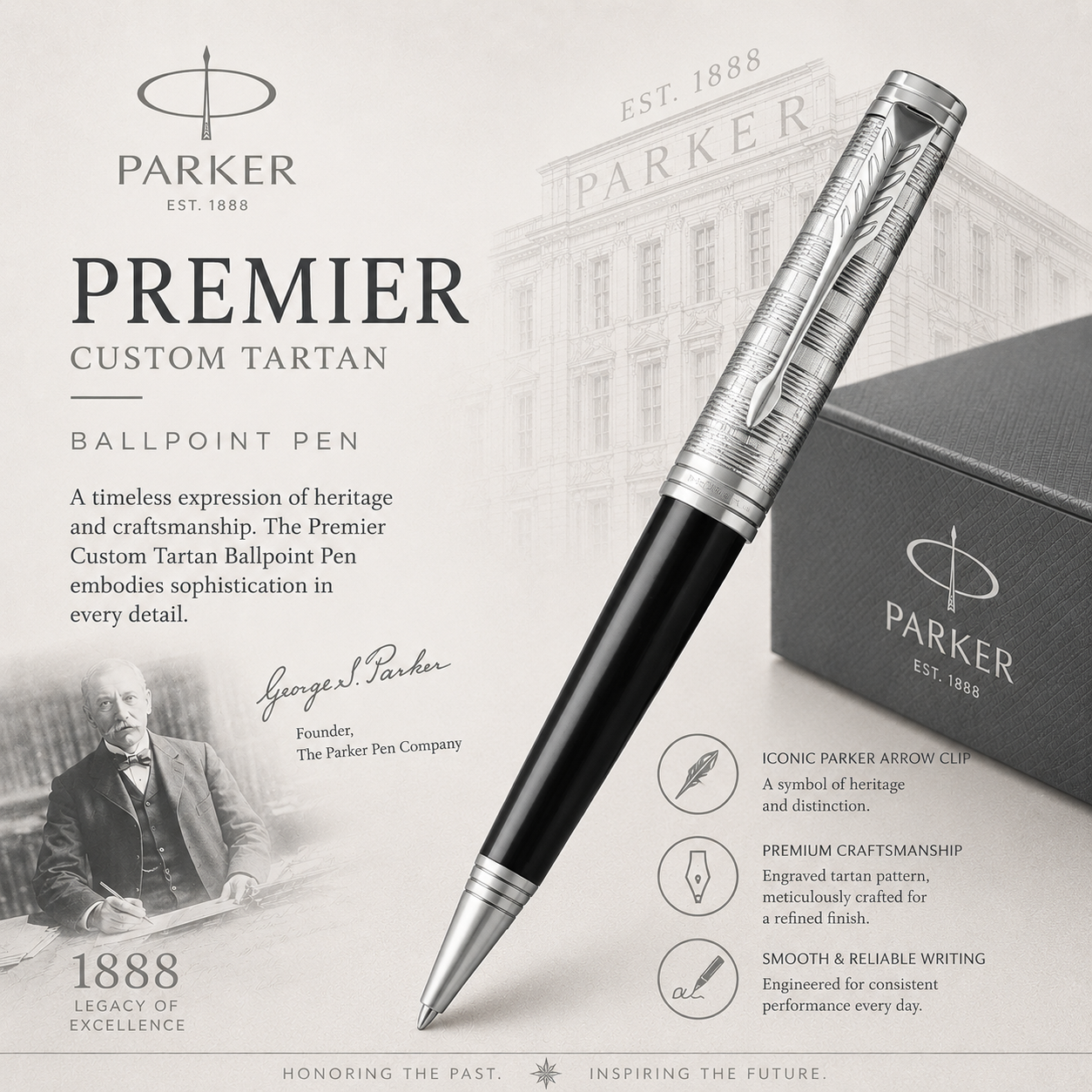 Parker IM Custom Ballpoint Pen – Black