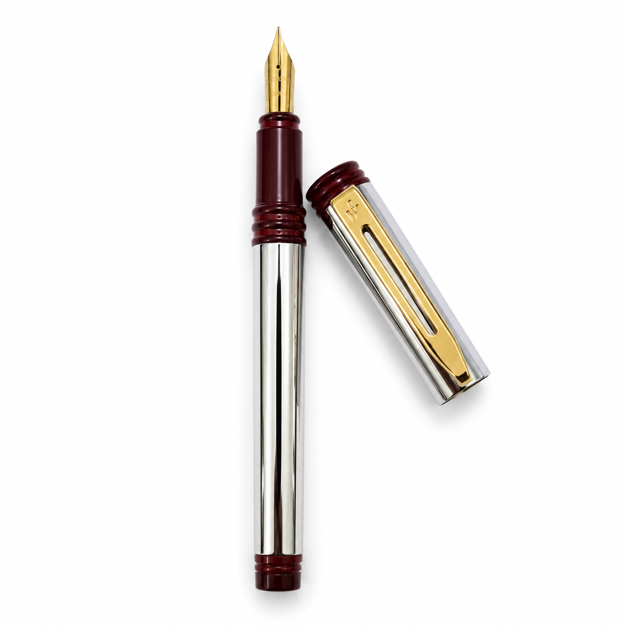 Waterman Forum Fountain Pen – Fine Nib | Red & Green Barrel | Vintage Series | Made in France