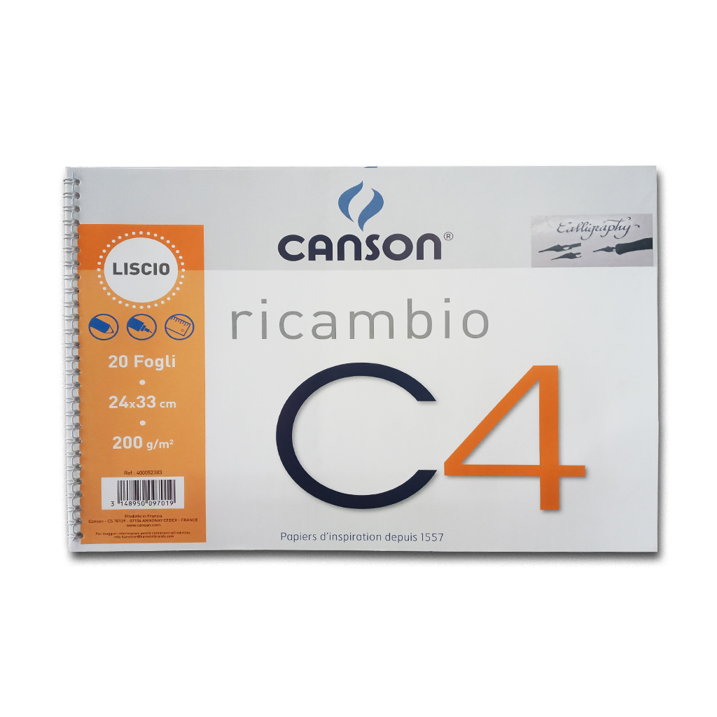 Canson Calligraphy Spiral Sketch Book 9 x 13 inches 20 Sheets 200gsm