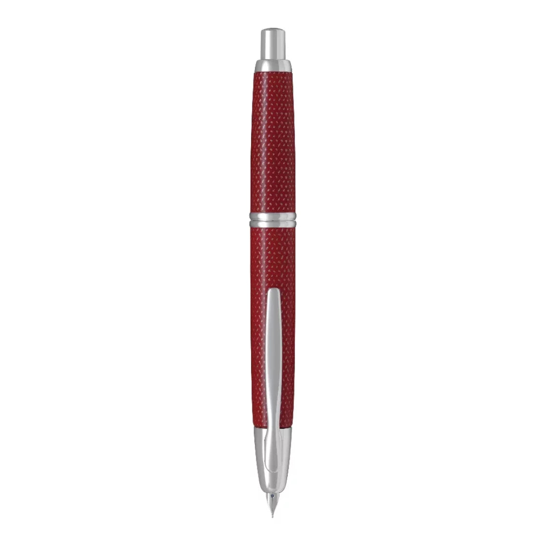 Pilot Capless Vanishing Point Fountain Pen – Kasuri Red CT (18K Gold Nib)