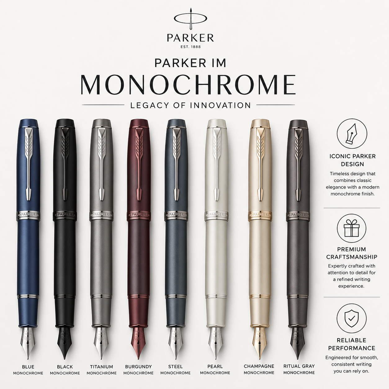 Parker IM Monochrome Fountain Pen