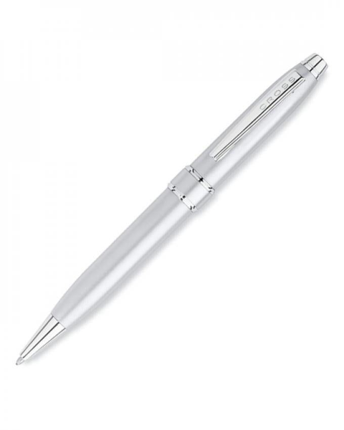 Cross Stratford Ballpoint Pen – Satin Chrome (Medium)