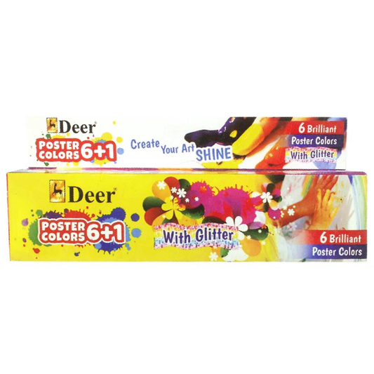 Deer Poster Color 6+1 With Glitter