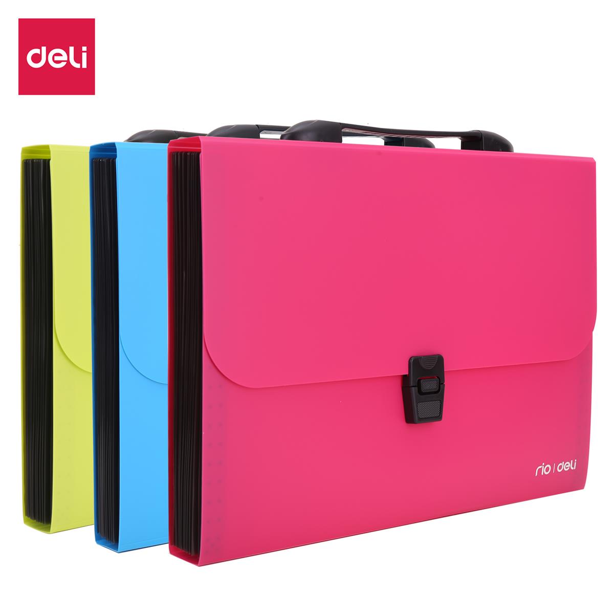 Deli F4 Expanding File – 13 Pockets, Buckle & Handle