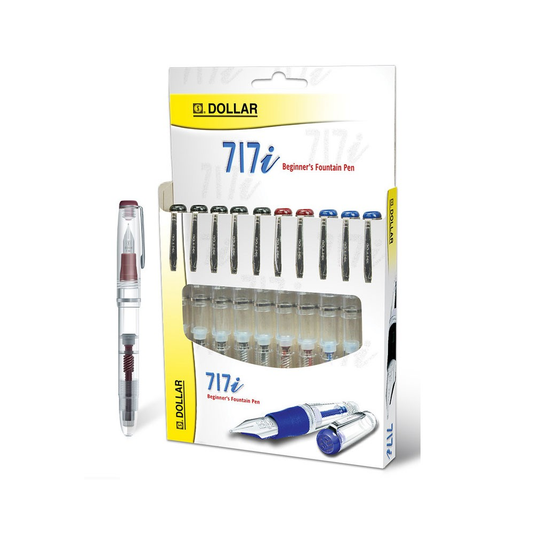 Dollar Fountain Pen 717i Transparent Pack Of 10