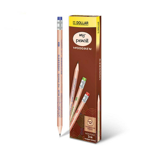 Dollar My Pencil Wooden D666 Pack Of 12