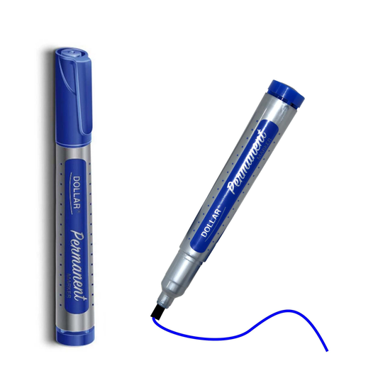 Dollar Permanent Marker Chisel Pack Of 12