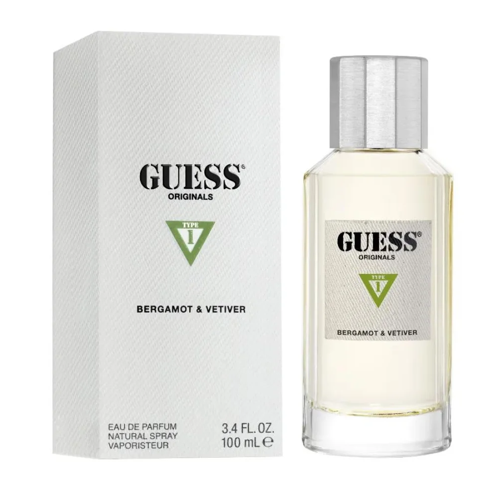 GUESS Originals Type 1 Bergamot Vetiver Eau de Parfum – 100ml