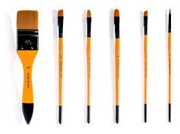Keep Smiling Acrylic Mix Brush Pack of 7