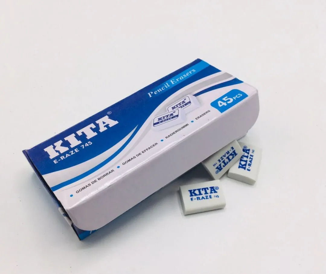 Kita Soft Pencil Erasers Box Of 60 Erasers K-2005
