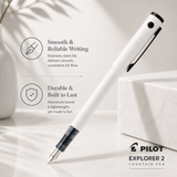 Pilot Explorer 2 Fountain Pen – White
