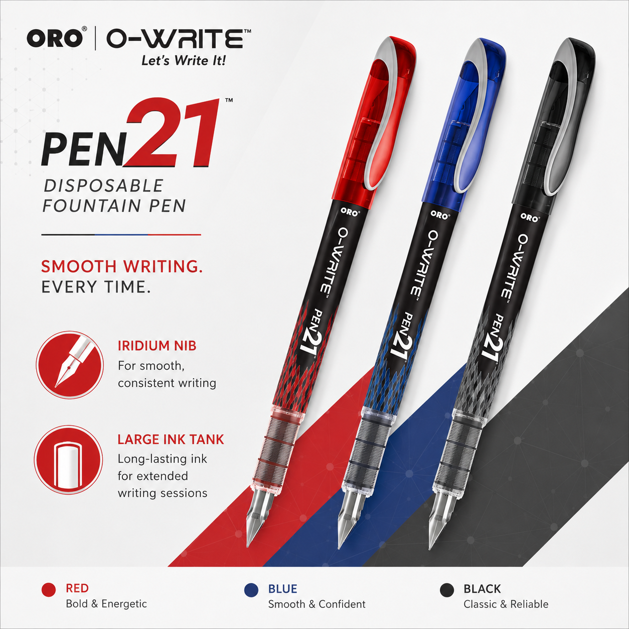 ORO O-Write PEN21 Disposable Fountain Pen