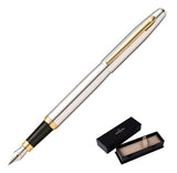 Sheaffer VFM Chrome Gold Fountain Pen – Medium Nib