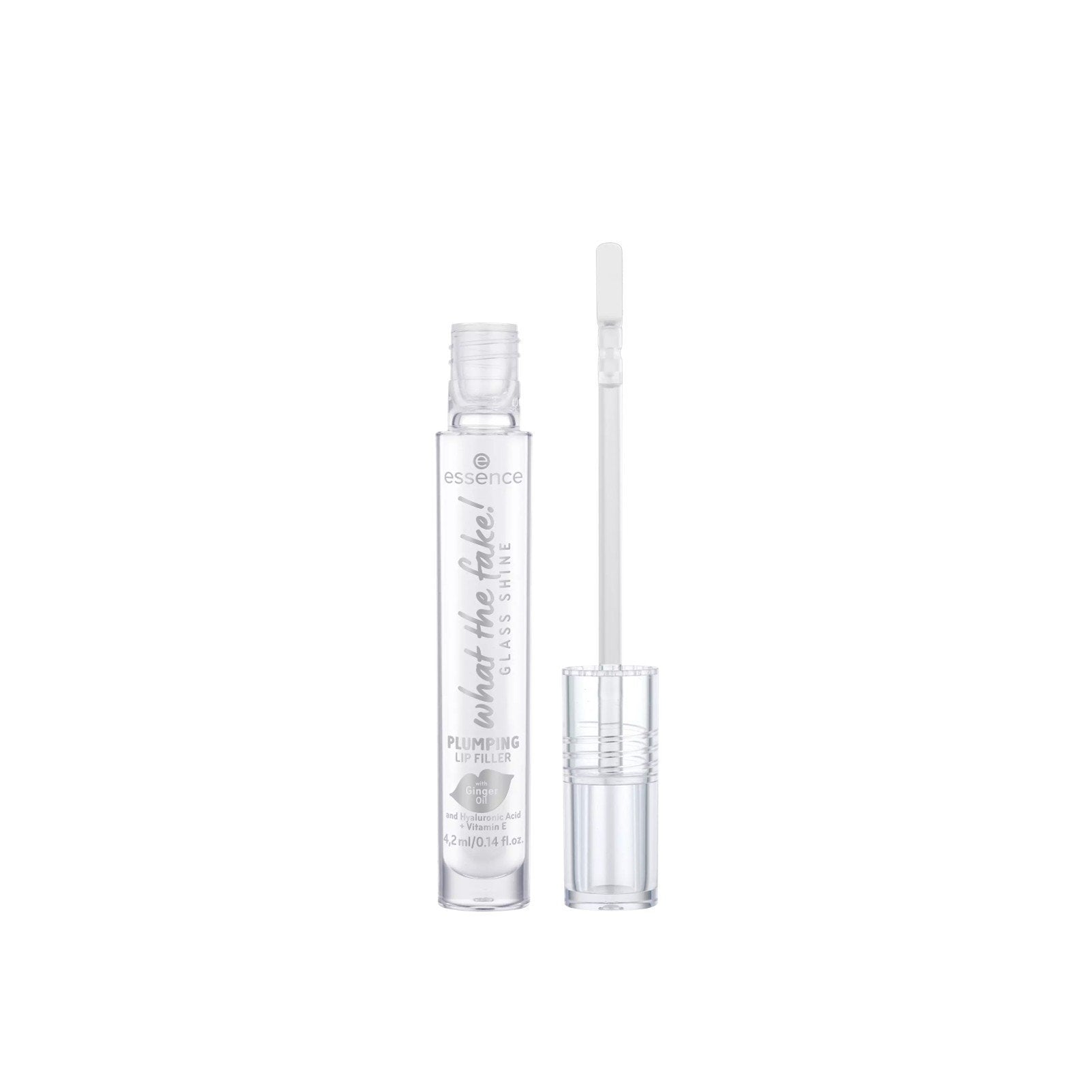Essence What The Fake Glass Shine Plumping Lip Filler - 01 Oh So Glassy 4.2Ml