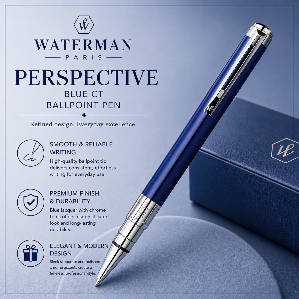 Waterman Perspective Blue CT Ballpoint Pen