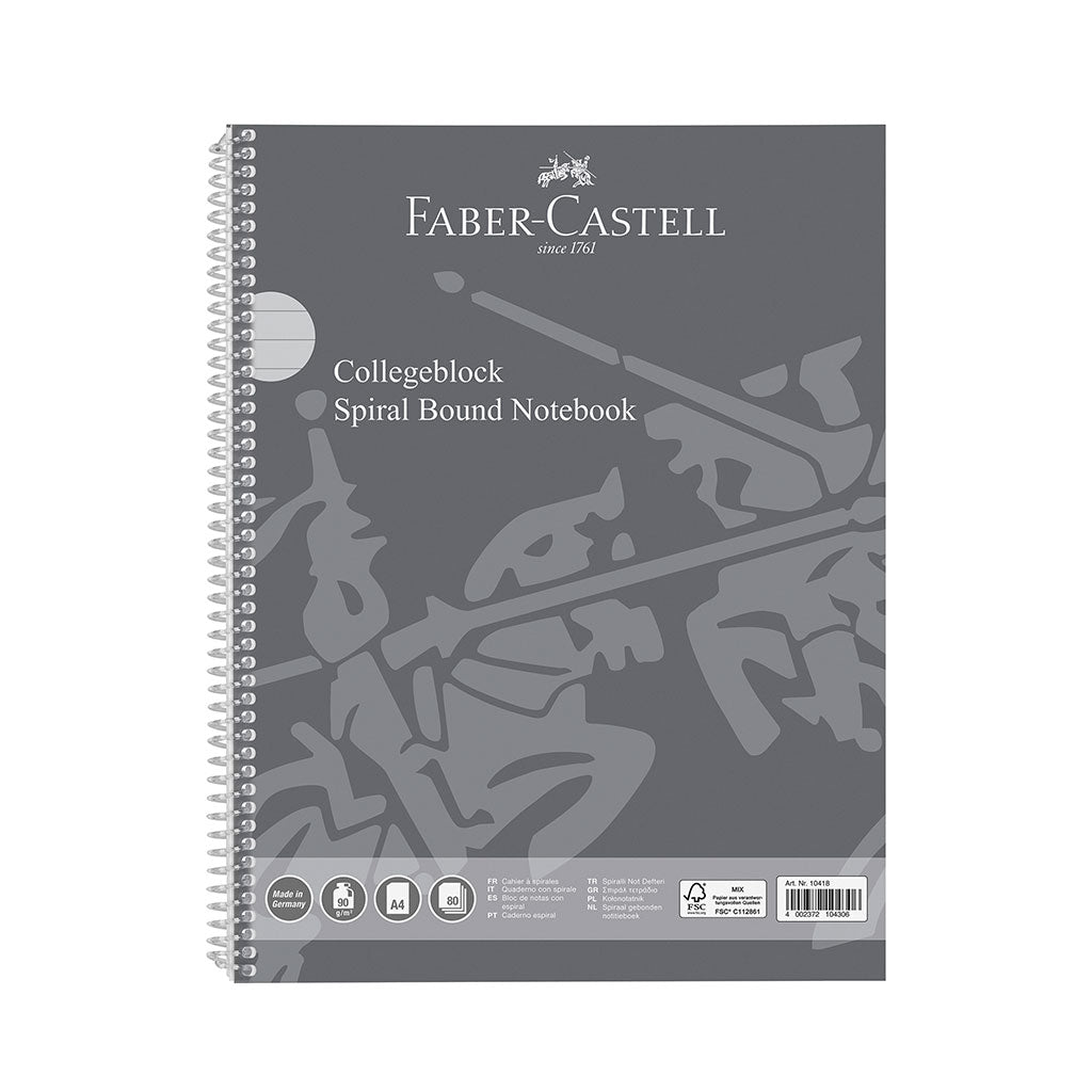 Faber Castell Spiral Bound Notepad A4