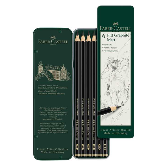 Faber Castell Pitt Graphite Matt Set Of 6Pcs