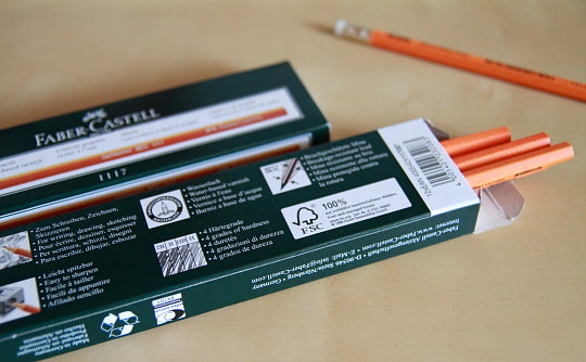 Faber Castell Graphite Pencil 1117 with Eraser Pack of 12 – HB