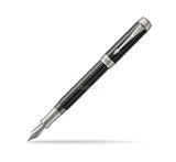 Parker Duofold Prestige Fountain Pen – Black Chevron CT | Luxury Writing Instrument