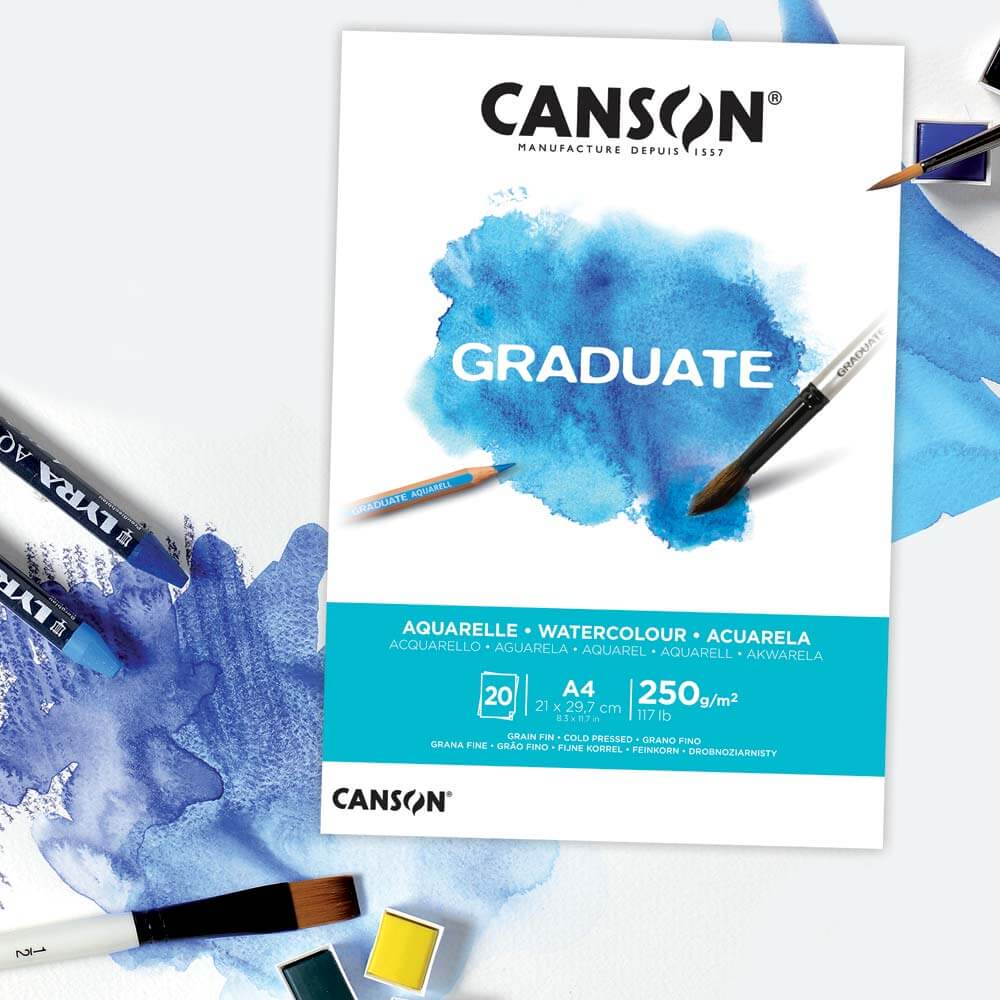Canson Graduate Watercolour Pad 250 gsm