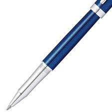 Sheaffer Intensity Engraved Blue Lacquer Rollerball Pen with Chrome Appointments