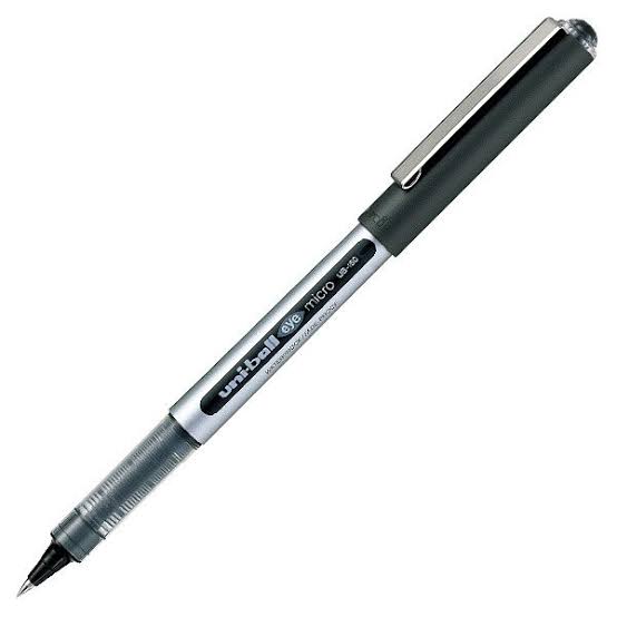 Uni-Ball Eye Micro UB-150 Rollerball Pen – Pack of 2 (Black / Blue / Red)