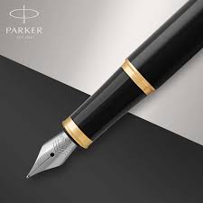 Parker IM Black Lacquer with Gold Trim Fountain Pen