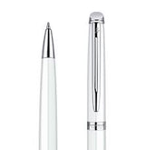 Waterman Hémisphère Ballpoint Pen – Metal & White CT