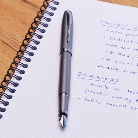 Parker IM Monochrome Titanium Fountain Pen – Matching Titanium Trim