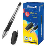 Pelikan Stick Pro Ballpoint Pen — Red, Black & Blue | Single & Box of 20