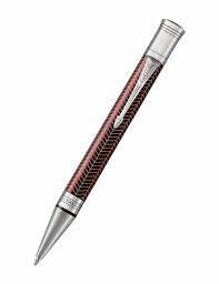 Parker Duofold Prestige Ball Pen – Burgundy Chevron CT