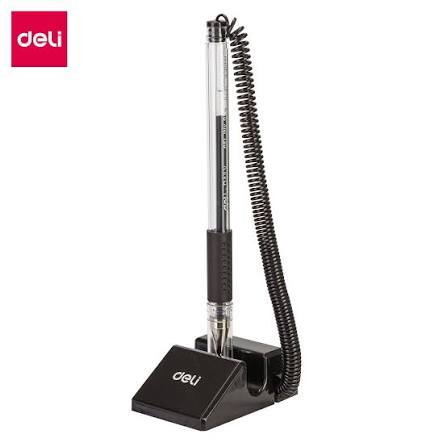 Deli E6791 Desk Stand Gel Pen – Black / Blue - 0.5 MM