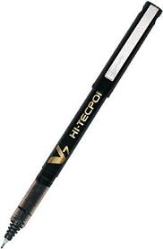 Pilot Hi-Tecpoint V7 Rollerball Pen – Blue & Black | Refillable Liquid Ink