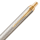 Parker Premium Series Gold Trim Silver Ballpoint Pen