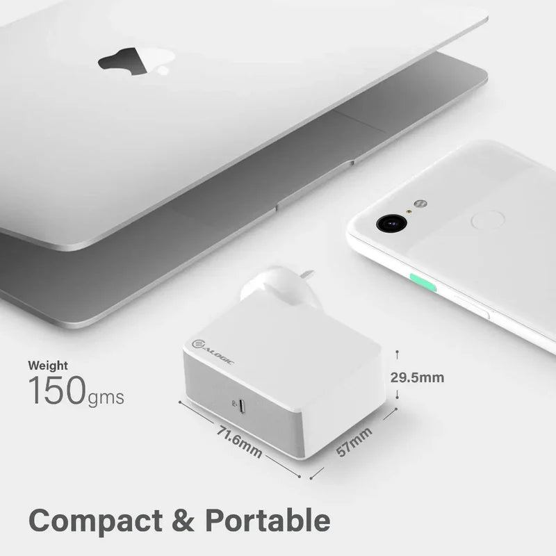 60W USB-C Laptop/MacBook Wall Charger with USB-C Charging Cable – Travel Edition (Original)