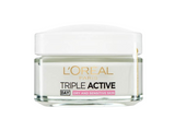 L'Oreal Paris Triple Active 24H Multi-Protection Moisturizer Day Cream, Vitamin E, Ceramide, UV Filter, For Combination Skin, 50ml