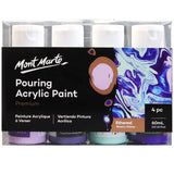 Mont Marte Premium Pouring Acrylic Paint 60ml Set Of 4 Ethereal