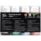 Mont Marte Premium Pouring Acrylic Paint 60ml Set Of 4 Rainforest