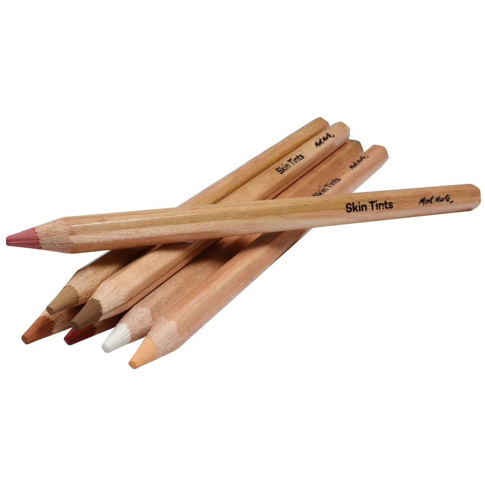 Mont Marte Skin Tints Pastel Pencils Signature Pack of 12