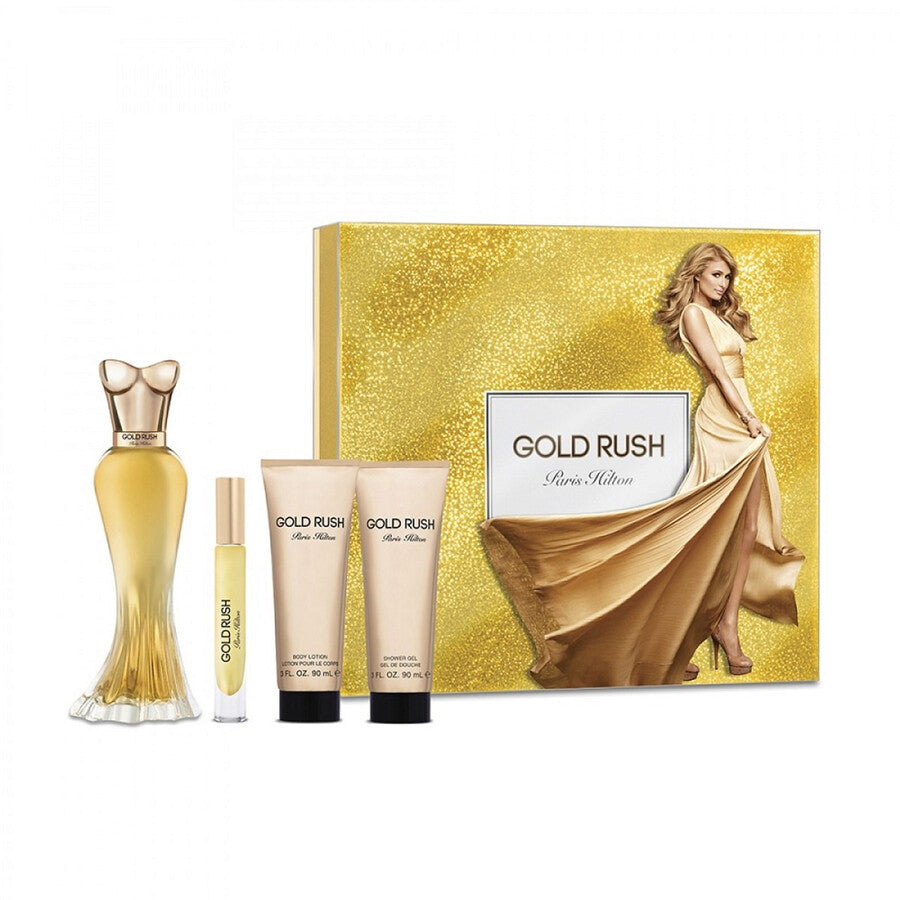 Paris Hilton Gold Rush For Women Set EDP 100Ml+EDP 10Ml+B Lotion 90Ml+S Gel 90Ml