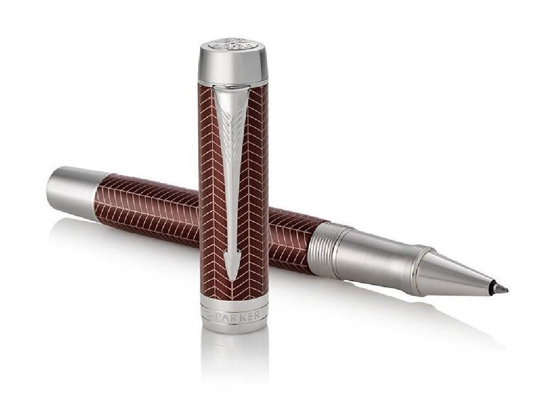 Parker Duofold Prestige Ball Pen – Burgundy Chevron CT