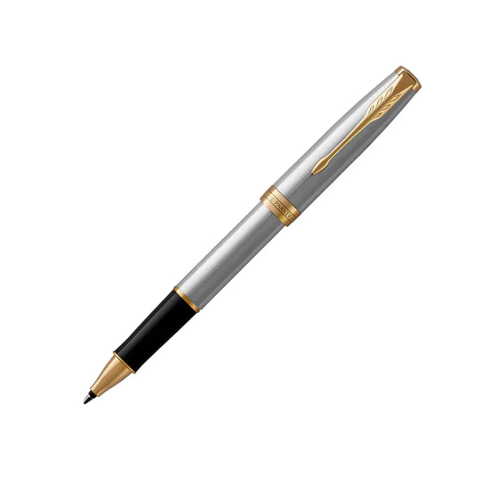 Parker Sonnet Rollerball Pen – Stainless Steel with Gold Trim